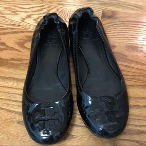 Tory Burch Black Patent Leather Flats 7